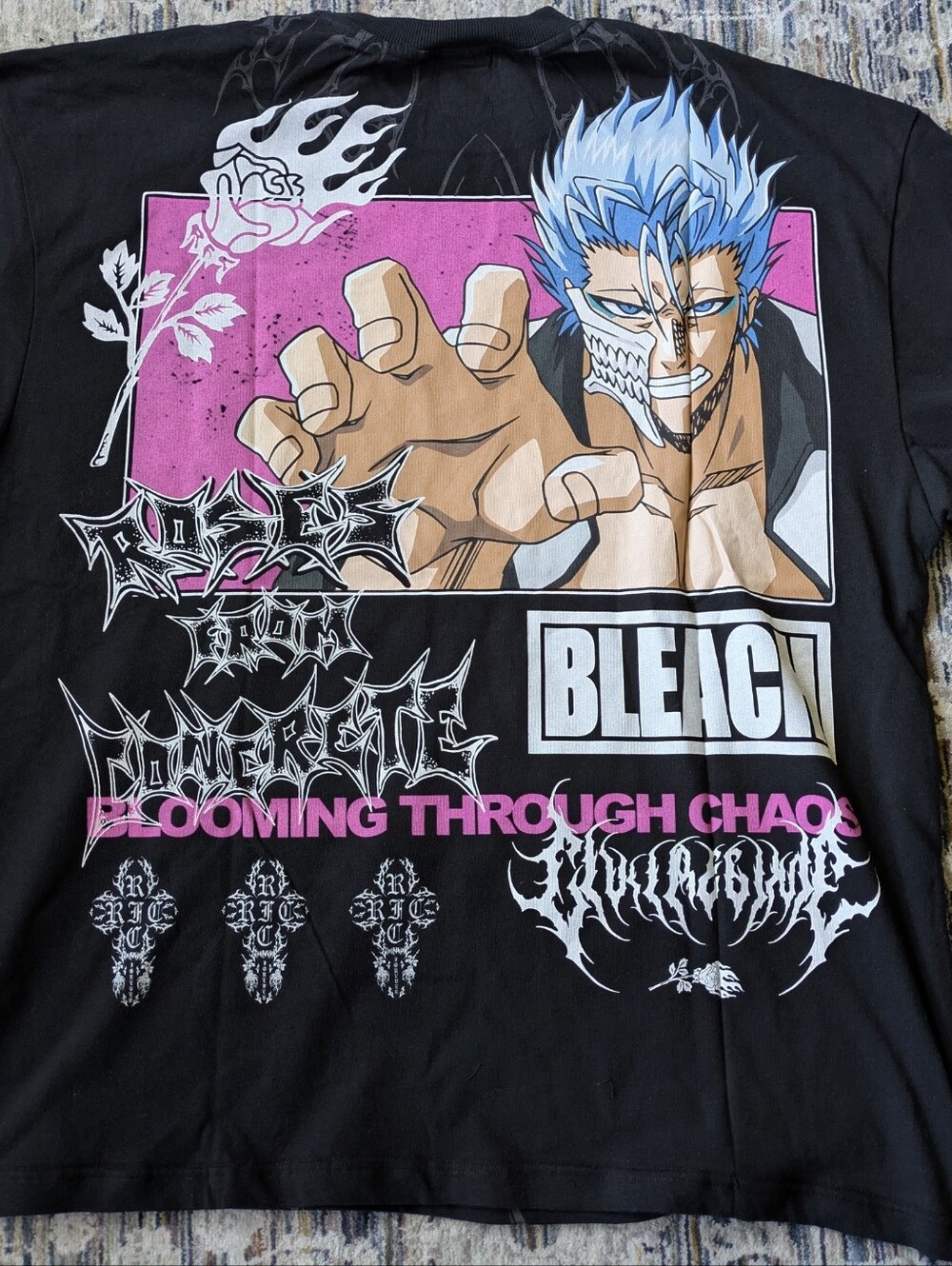 Civil Regime x Bleach Grimmjow American Classic Oversized Tee XXL NWT - Picture 5 of 9